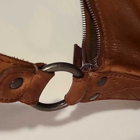 Vilenca Holland Brown Leather Woven Shoulder Bag Boho Bohemian Purse Soft - Picture 10 of 16